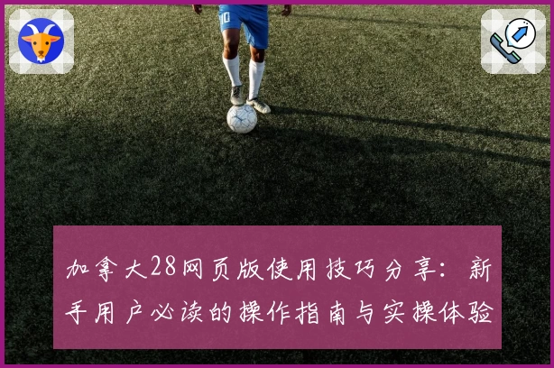 加拿大28网页版使用技巧分享：新手用户必读的操作指南与实操体验解析